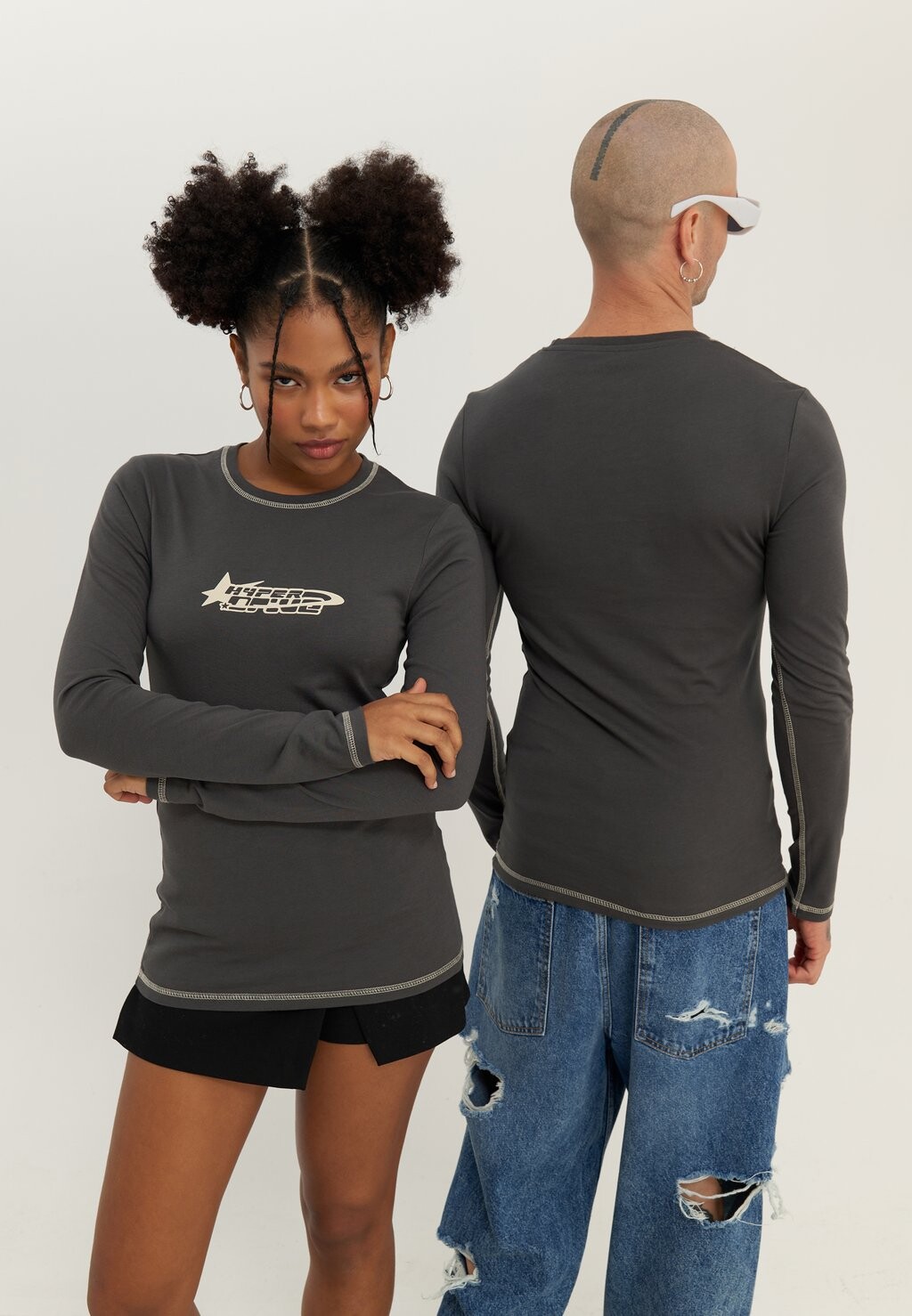 

Рубашка с длинным рукавом UNISEX YOURTURN, цвет dark grey