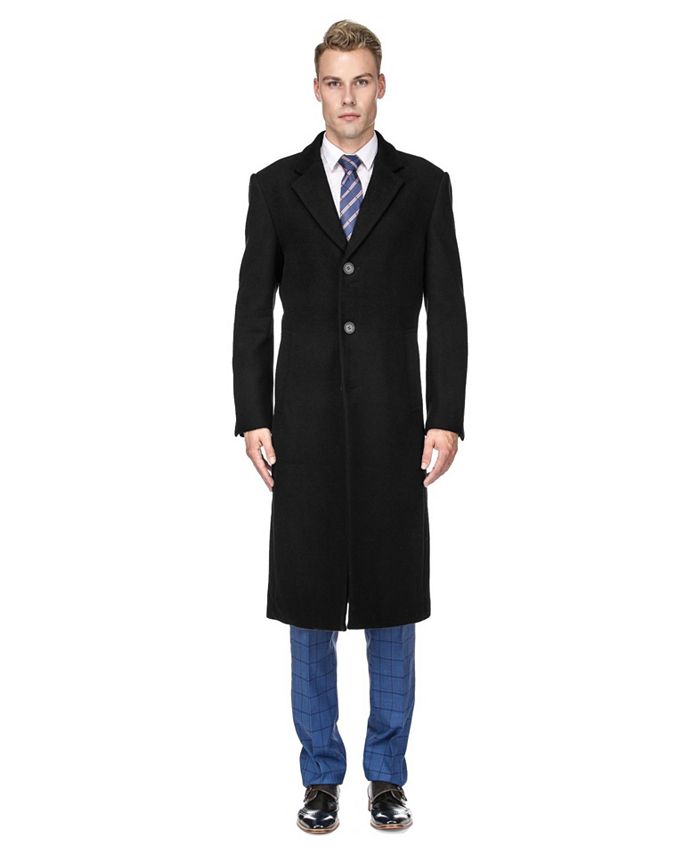 Мужская длинная шерстяная куртка длиной до колена с тремя пуговицами, пальто, верхнее пальто Braveman, цвет Black цена и фото