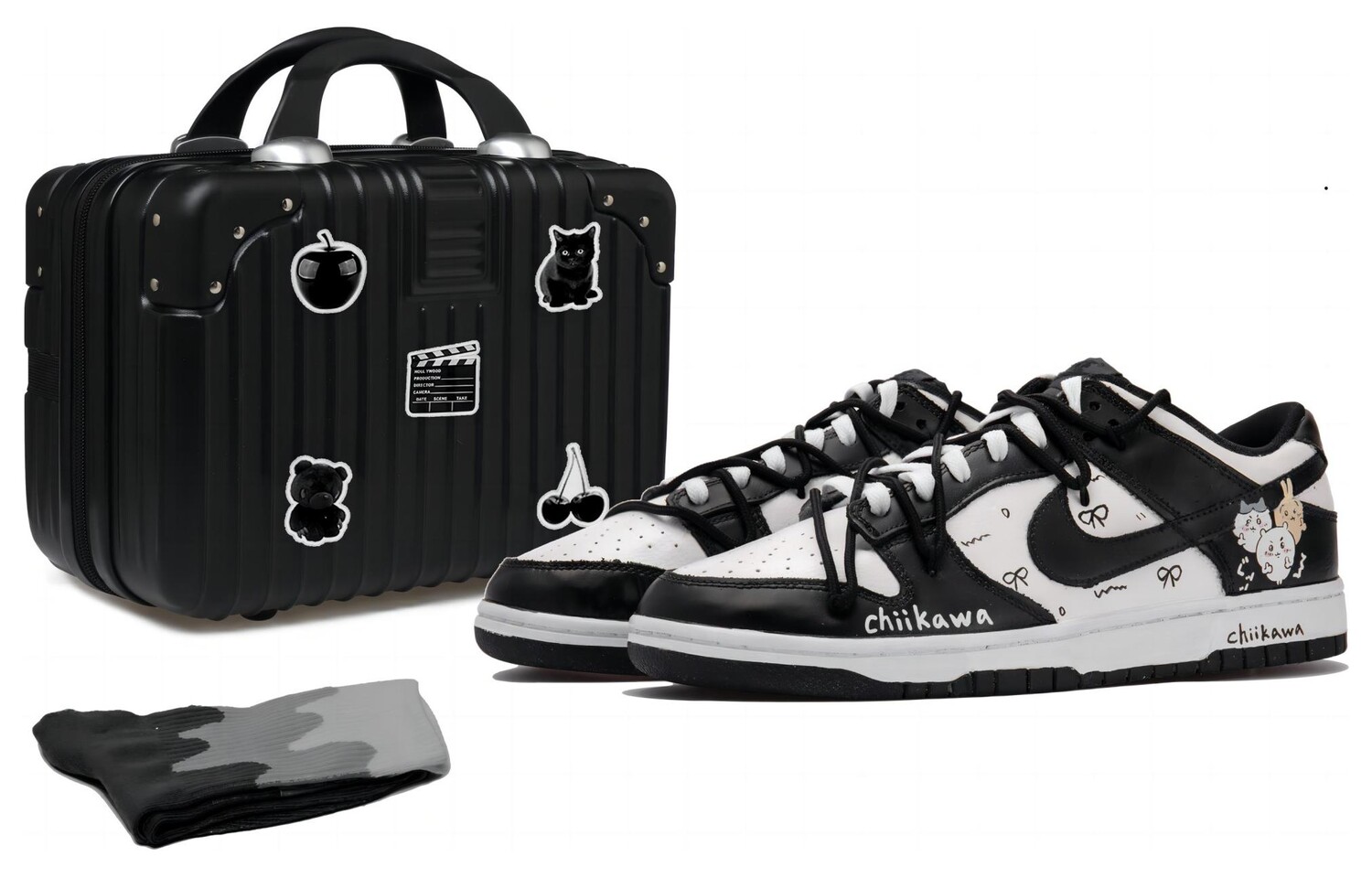 

Кроссовки для скейтбординга Dunk женские с низким верхом, черные/белые Nike, Черный, Кроссовки для скейтбординга Dunk женские с низким верхом, черные/белые Nike