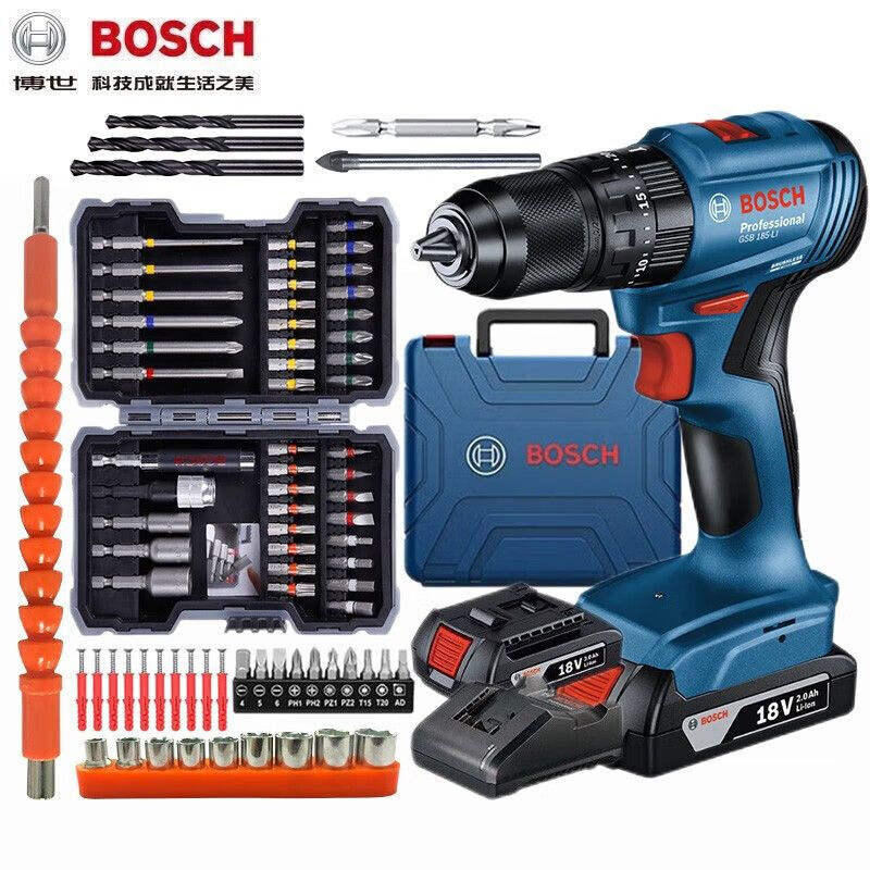 Дрель электрическая Bosch GSB185-Li + насадки