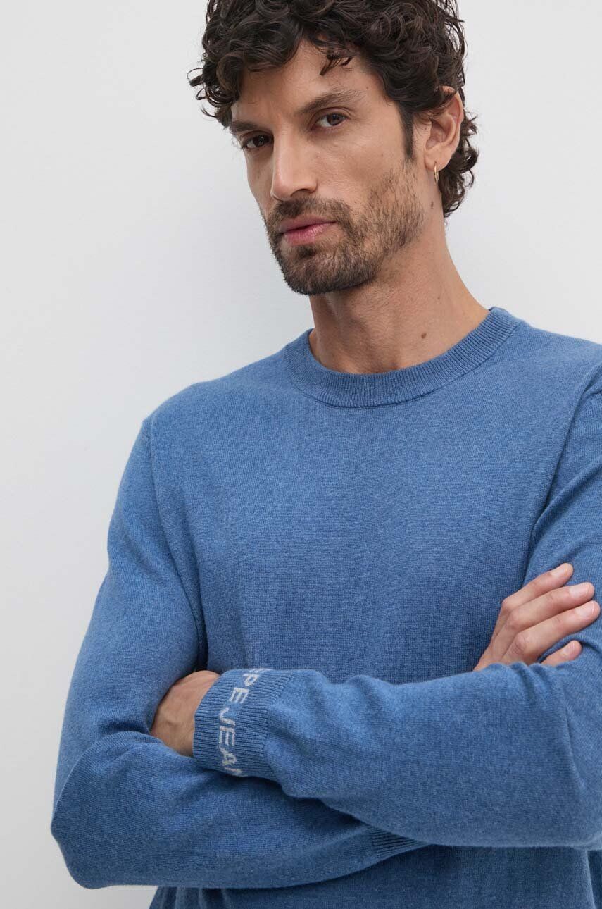 

Свитер из смесовой шерсти Pepe Jeans НОВЫЙ ANDRE С КРУГЛЫМ ВЫРЕЗОМ, синий