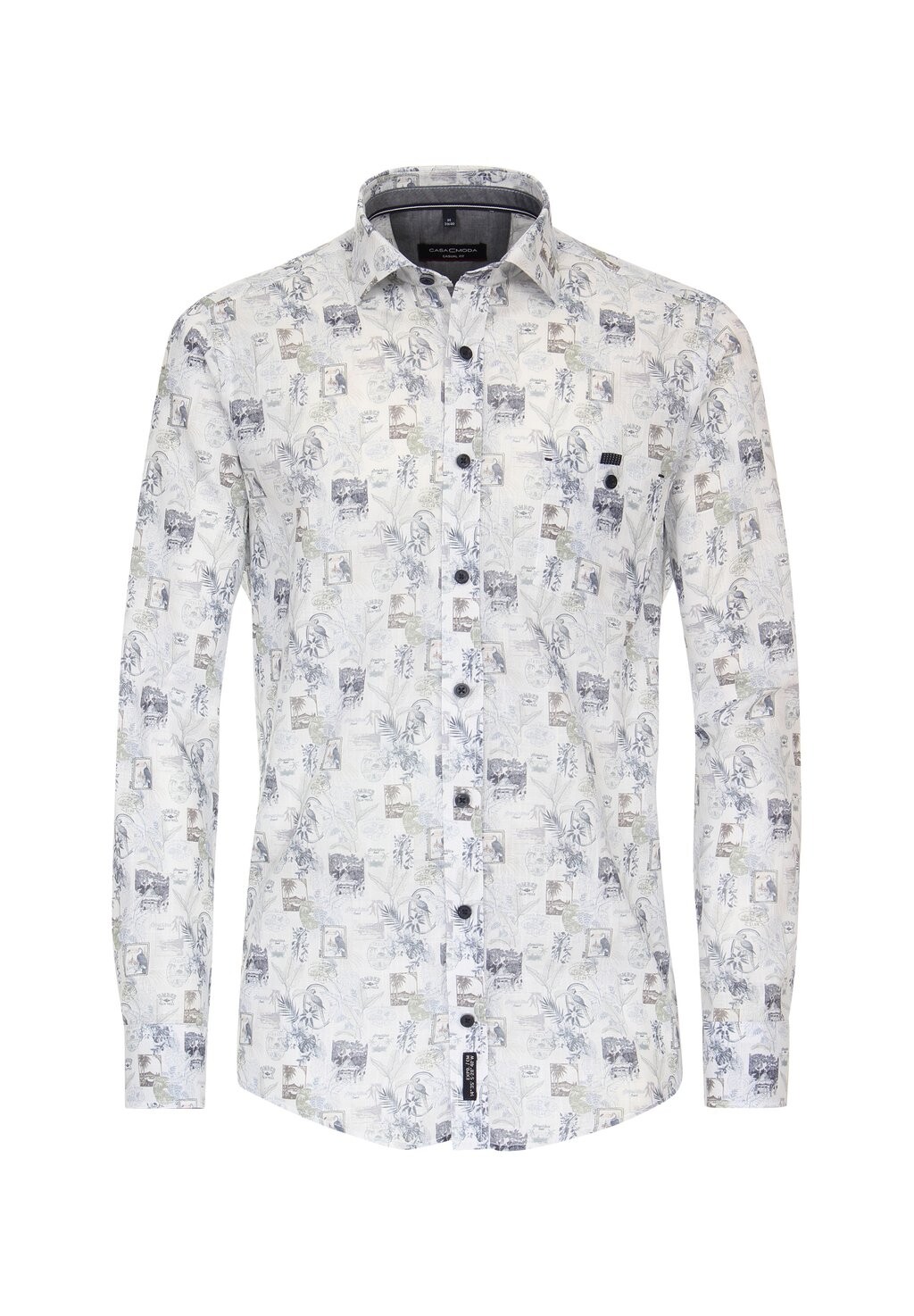 

Рубашка PRINT CASUAL FIT CASAMODA, цвет mittelblau