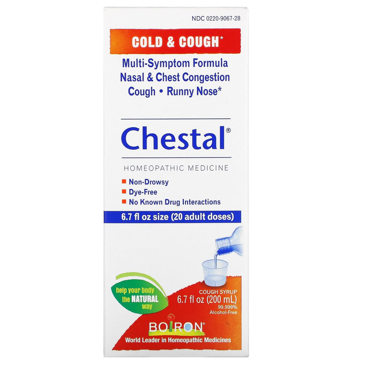 

Chestal, от простуды и кашля, 200 мл (6,7 жидк. унции), Boiron