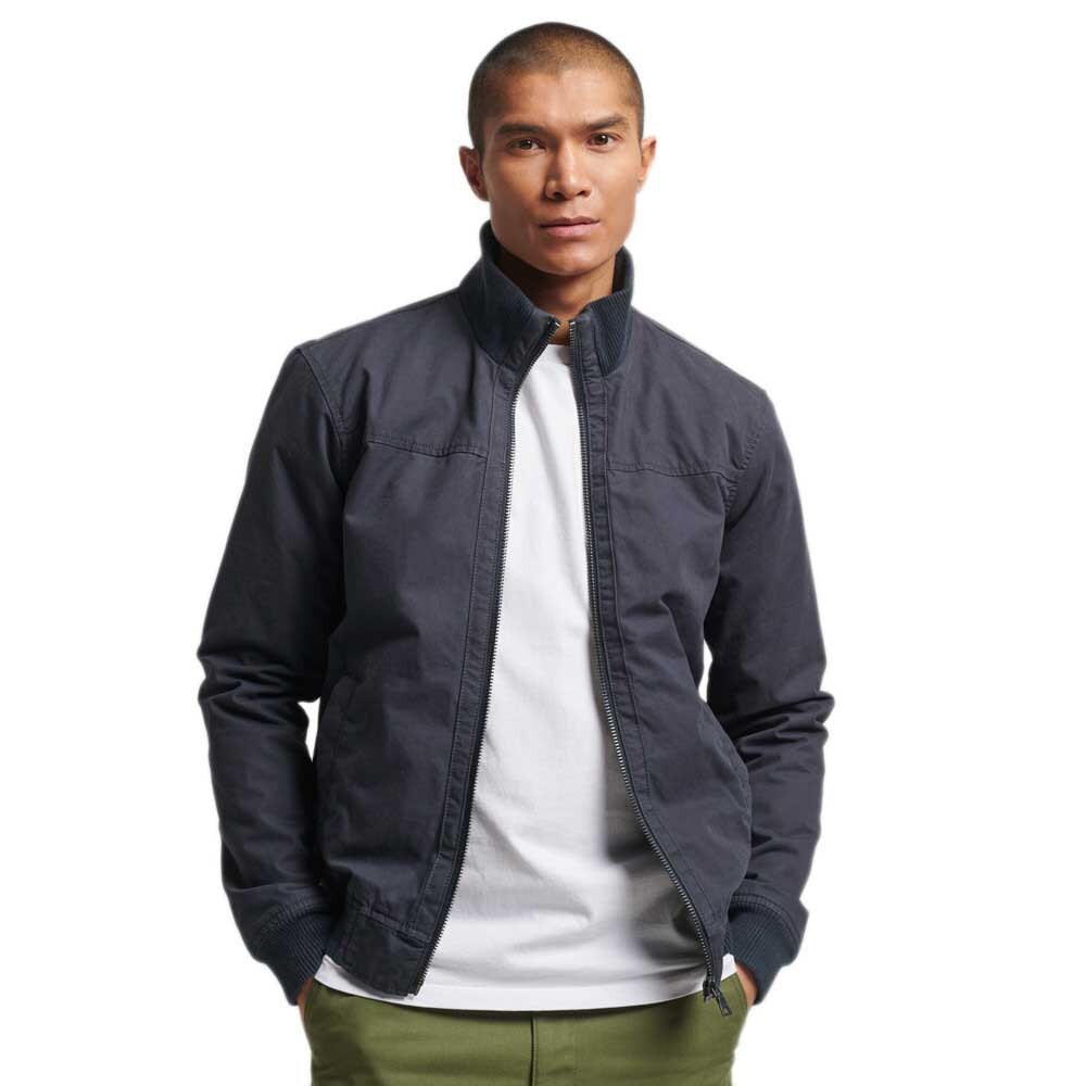 

Куртка Superdry Studios Knit Collar Bomber, серый