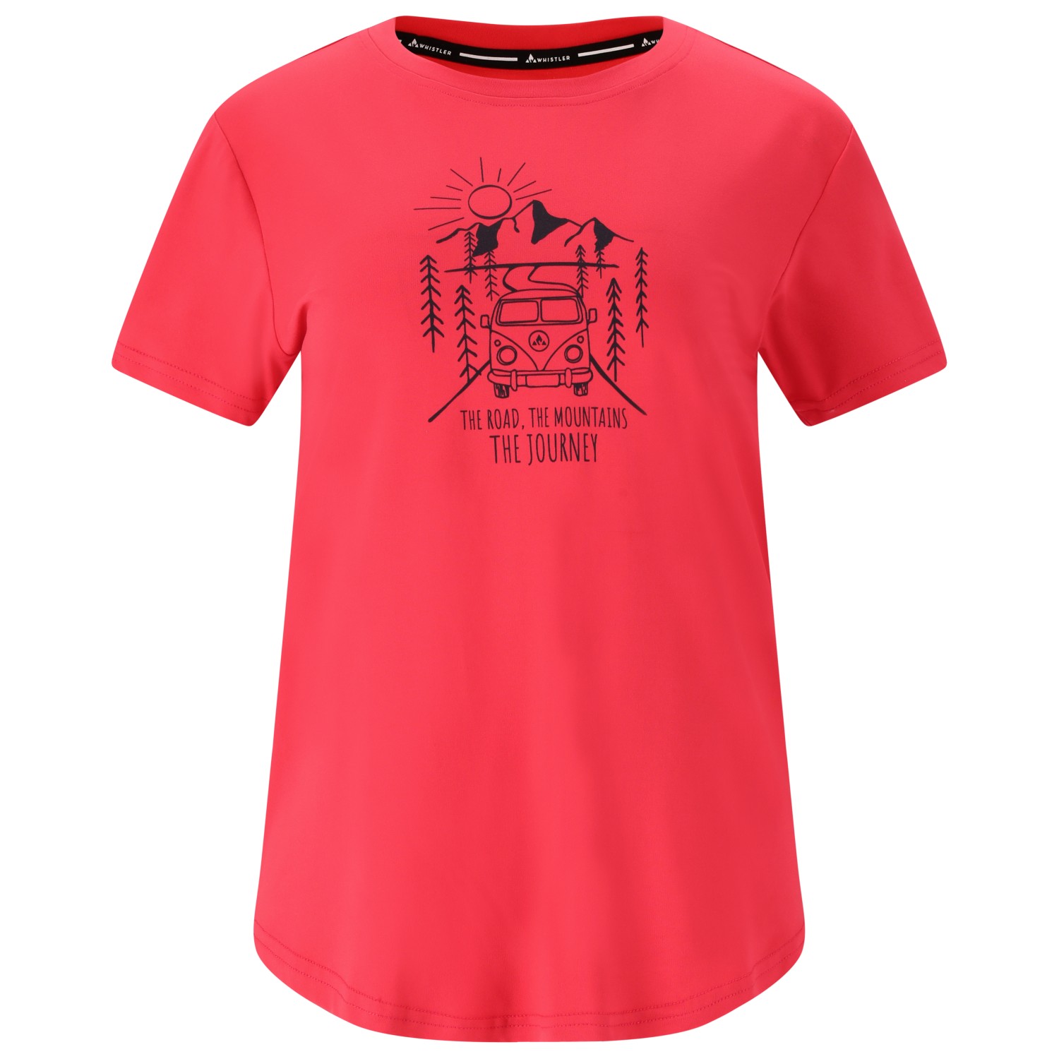 Функциональная рубашка Whistler Women's Tergo Printed Tee, цвет Geranium