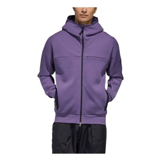 цена Куртка adidas O1 Htt Music Casual Sports Hooded Jacket Purple, фиолетовый