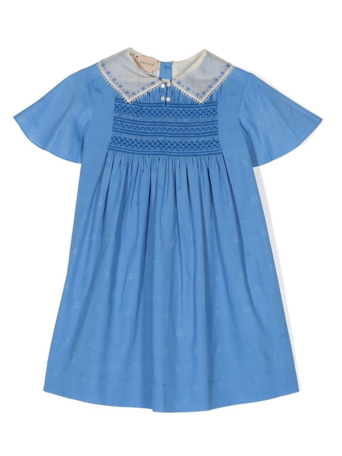 

Gucci Kids платье с жаккардовым логотипом, синий