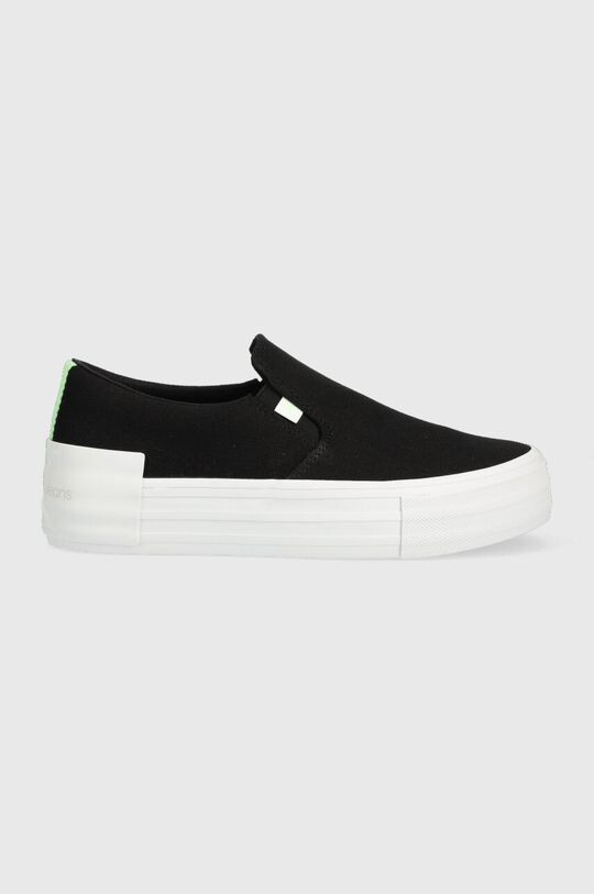 

Кроссовки VULC FLATF BOLD SLIPON FLUO CONT Calvin Klein Jeans, черный