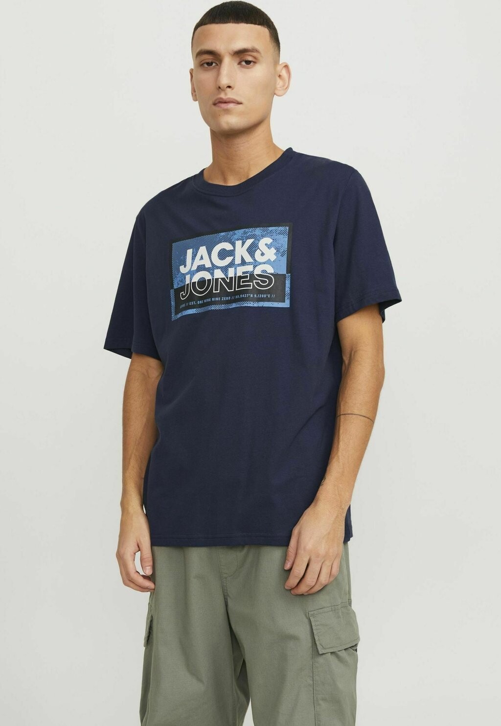 

Футболка с принтом Jack & Jones, цвет navy blazer