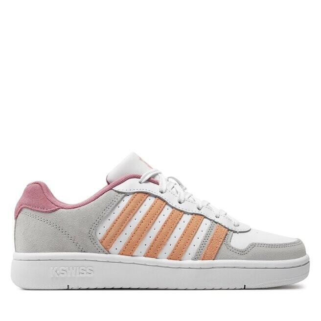 цена Кроссовки K-Swiss Court Palisades 96931-948-M White/Almost Apricot/Foxglove 948, белый