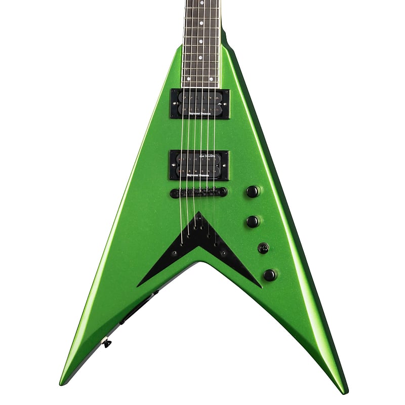 Электрогитара Kramer Dave Mustaine Signature Vanguard Rust in Peace Guitar w/ Seymour Duncan Pickups - Alien Tech Green