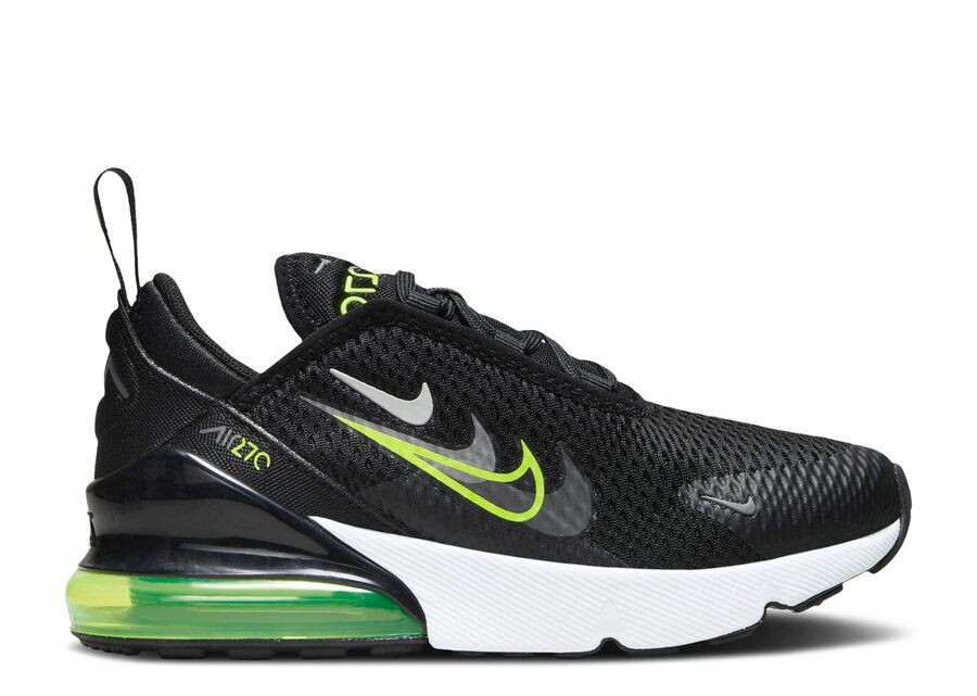 

Кроссовки Nike Air Max 270 Ps 'Multi-Swoosh - Black Volt', черный