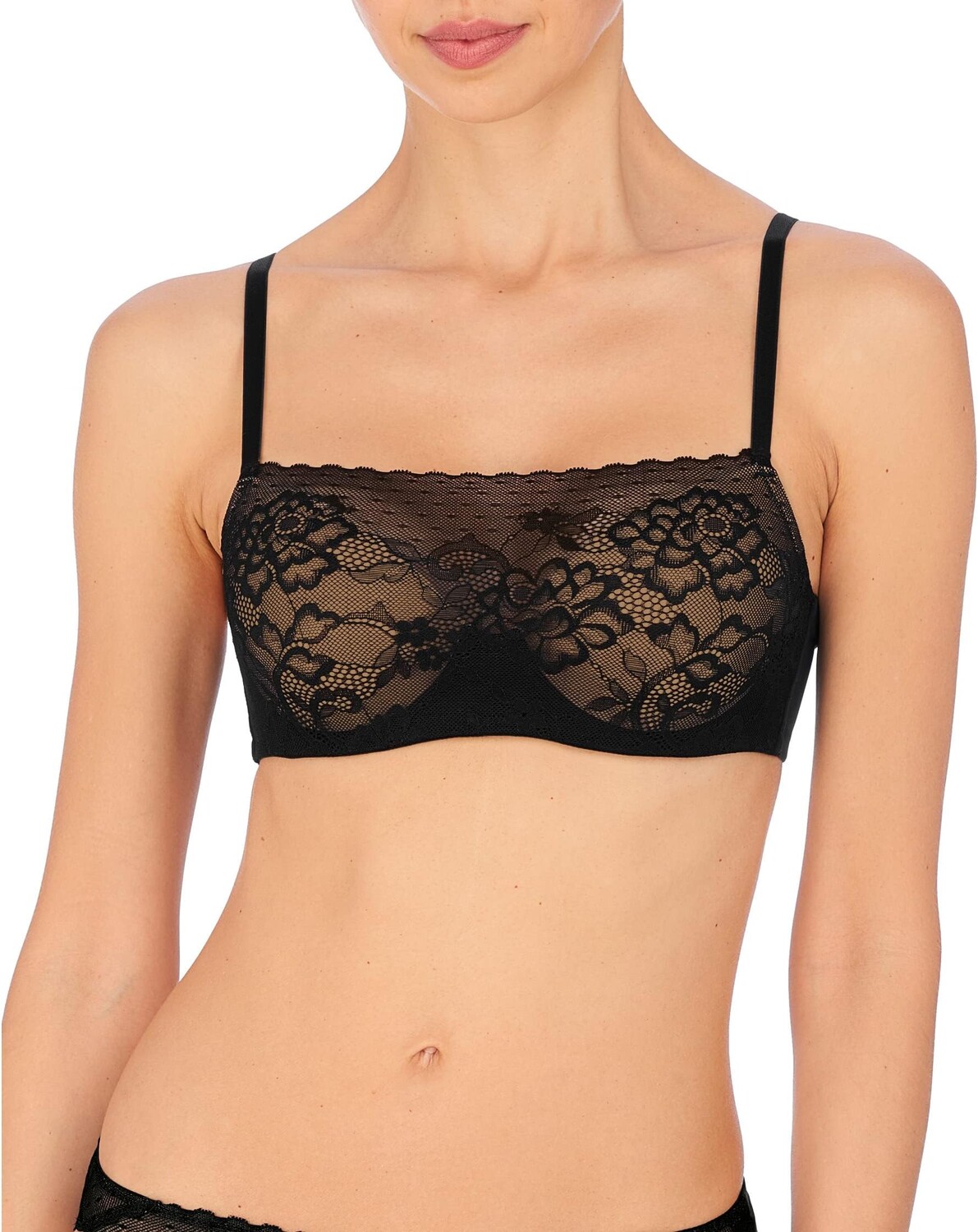 

Marquee: Контурный бюстгальтер на косточках Natori, цвет Black/Cafe