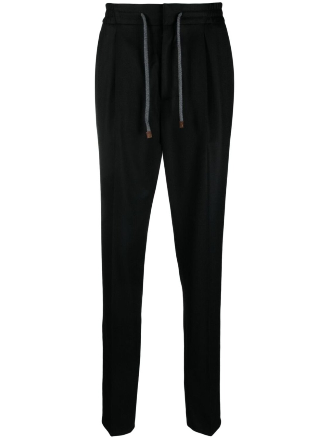 

Brunello Cucinelli прямые брюки с кулиской, черный