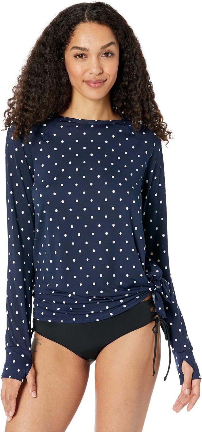 

Купальник Carve Designs Sydney Sunshirt, цвет Navy Polka Dot