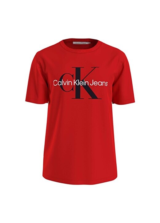 

Красная мужская футболка с принтом J30J320806XA7 Calvin Klein Jeans, красный