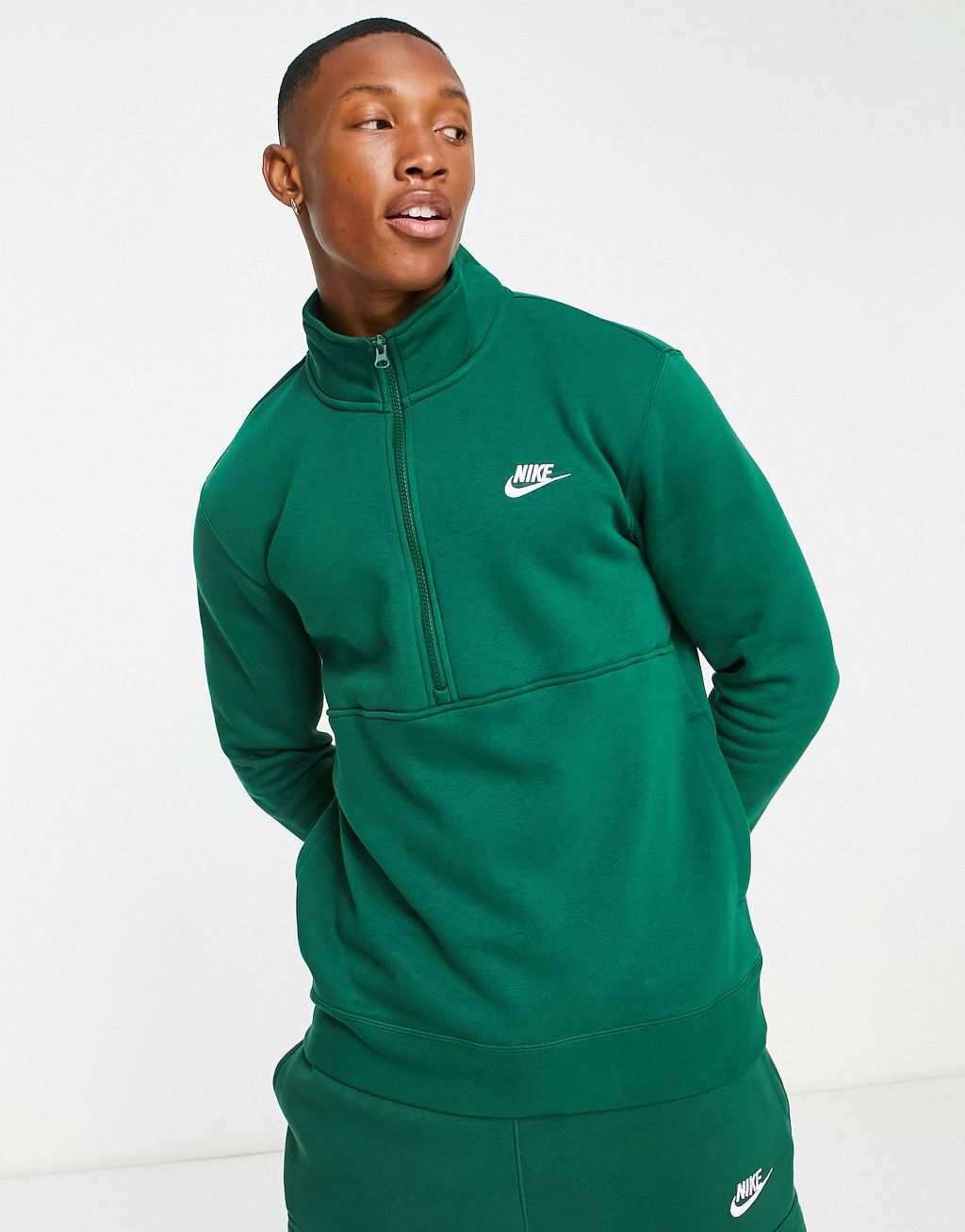 

Зеленые спортивные кроссовки Nike Club 1/2, Зеленый