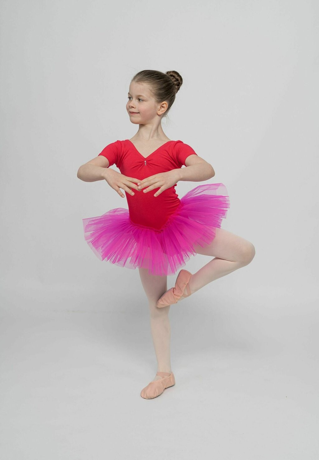 

Танцевальный купальник BALLETT TUTU NELE KURZARM Tanzmuster, цвет pink
