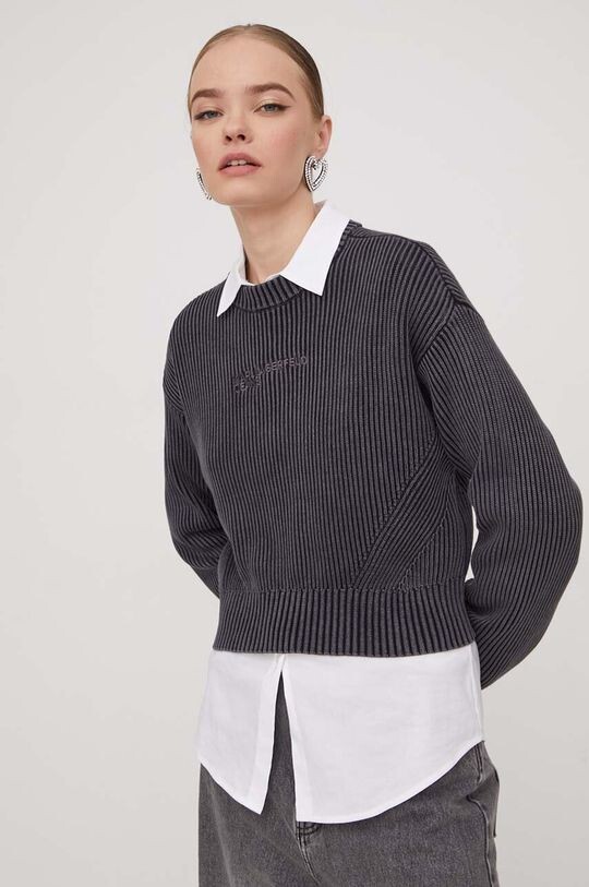 

Хлопковый свитер Karl Lagerfeld Jeans, серый
