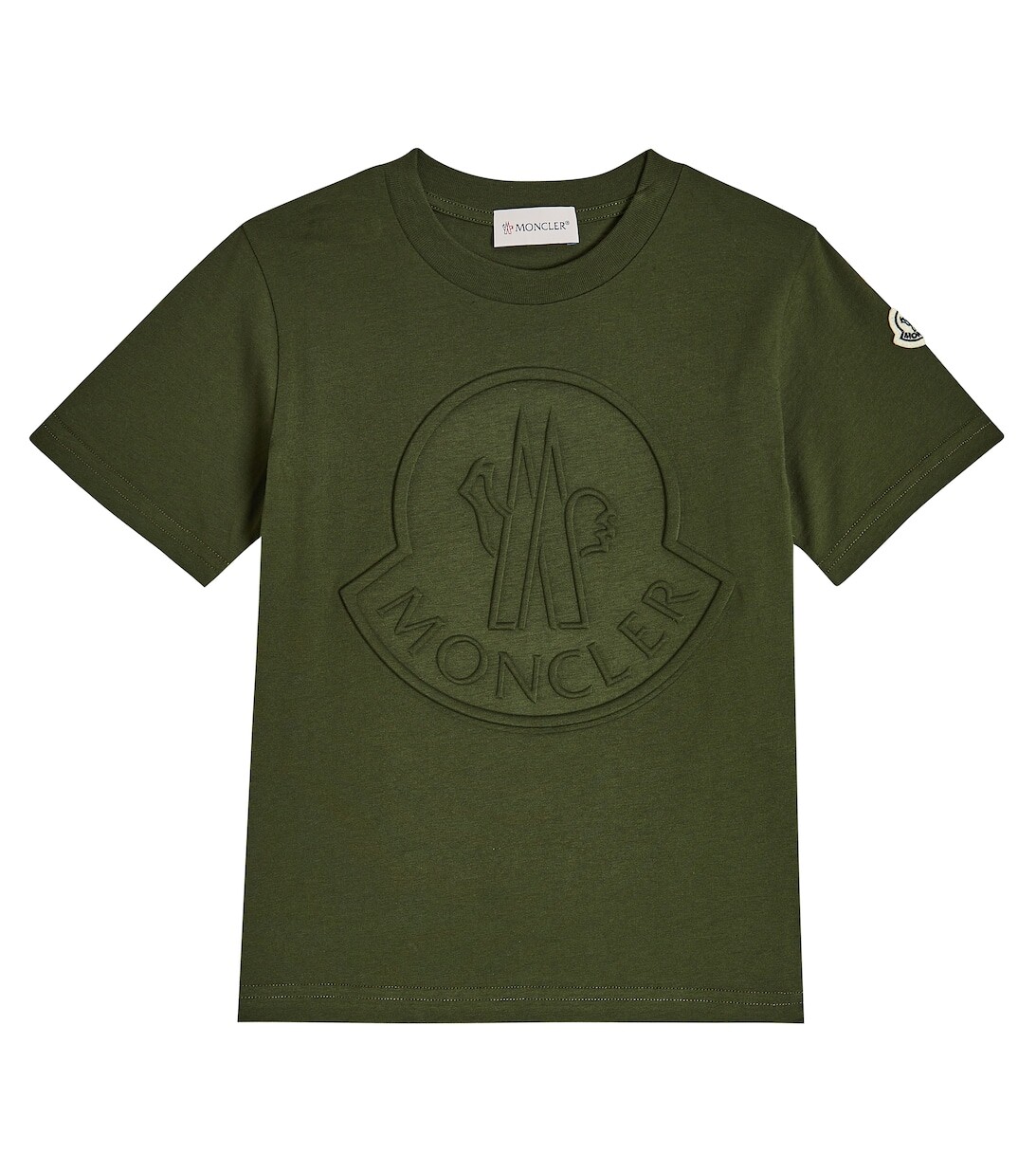 

Футболка из хлопкового джерси Moncler Enfant, зеленый