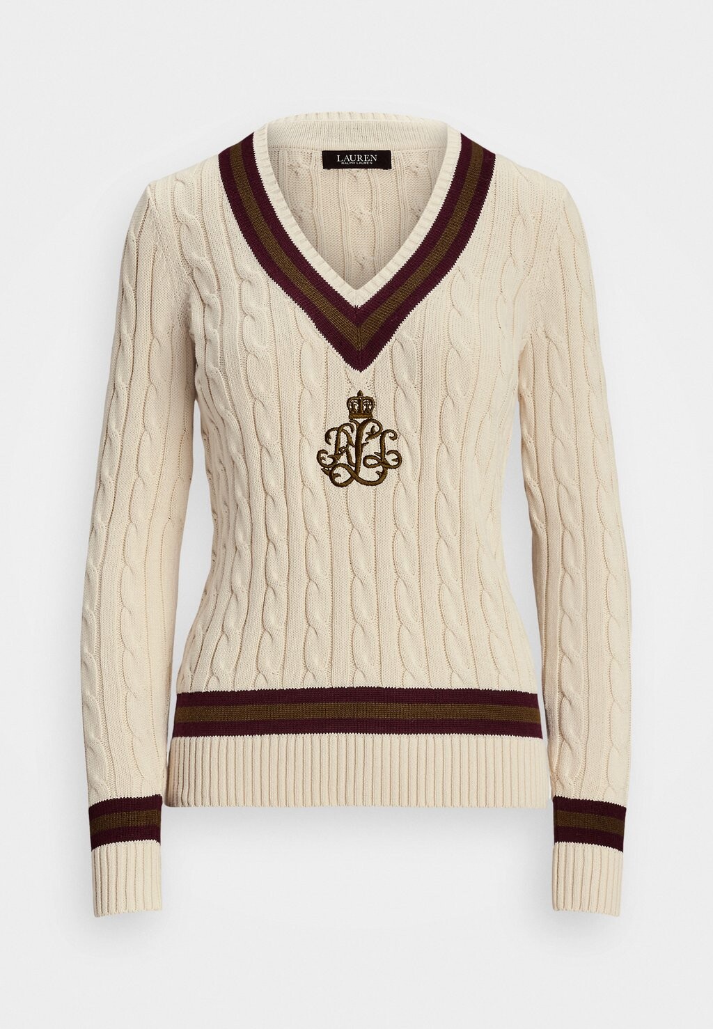 

Джемпер CABLE KNIT COTTON CRICKET SWEATER Lauren Ralph Lauren Petite, кремовый