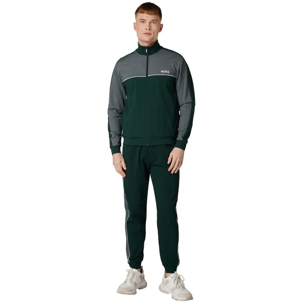 

Толстовка BOSS 10166548 22 Full Zip, зеленый