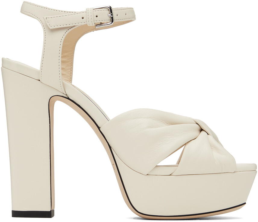 

Кремового цвета Босоножки на каблуке Heloise 120 Jimmy Choo