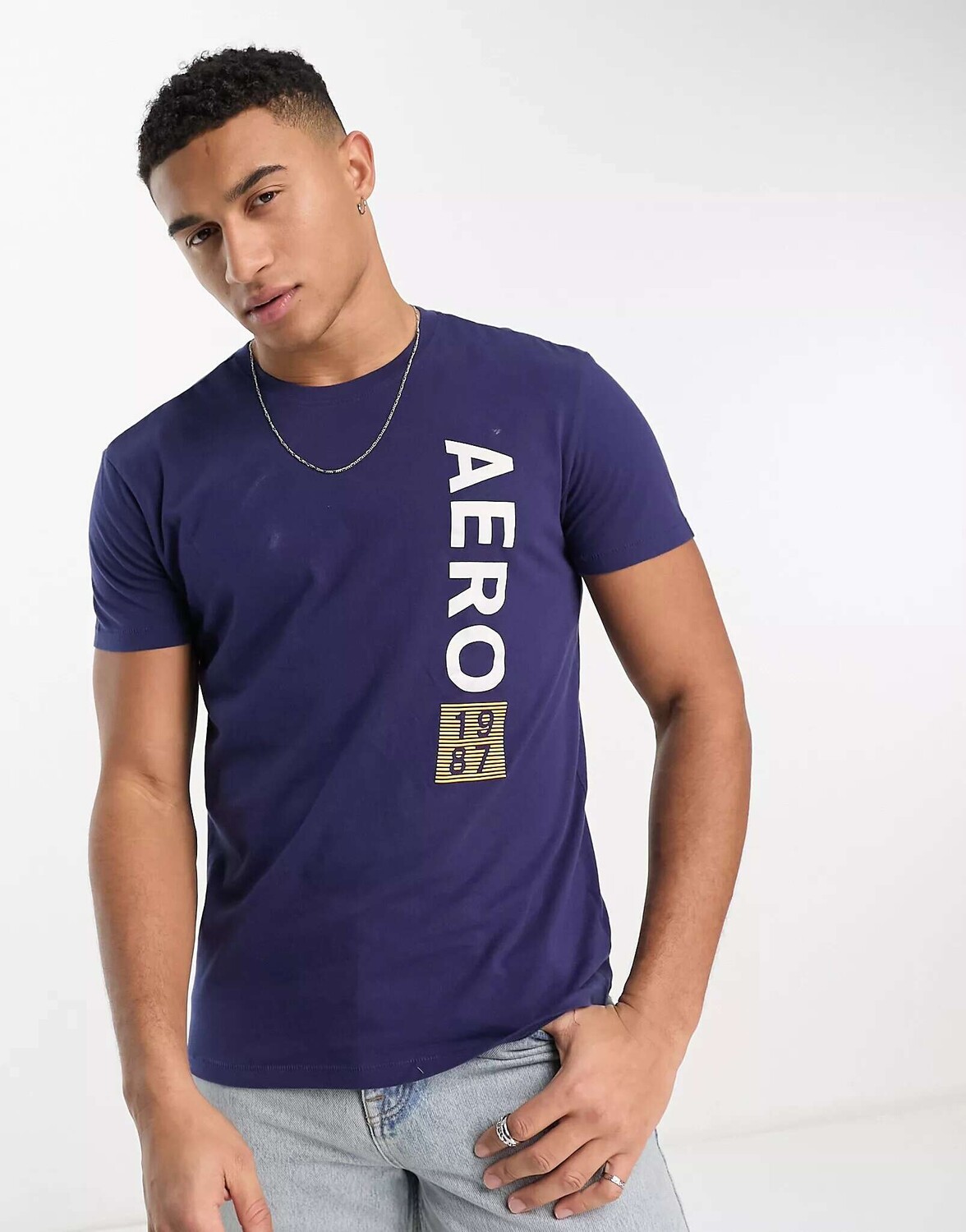 

Темно-синяя футболка Aeropostale, Синий