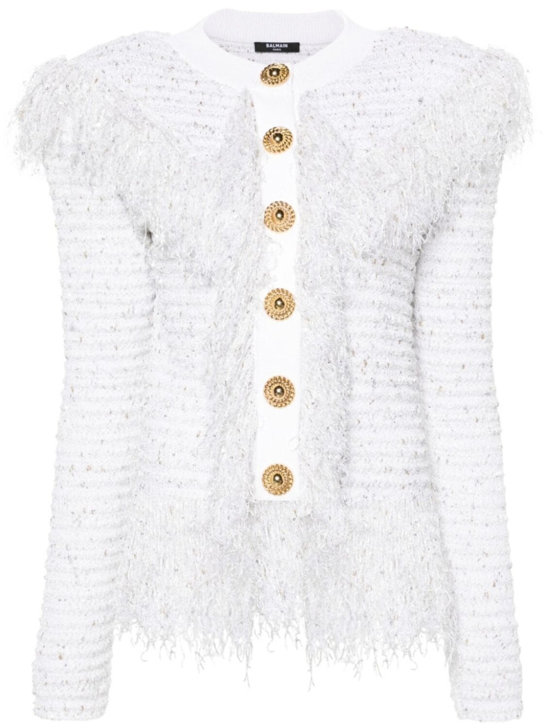 

Balmain кардиган крупной вязки, белый