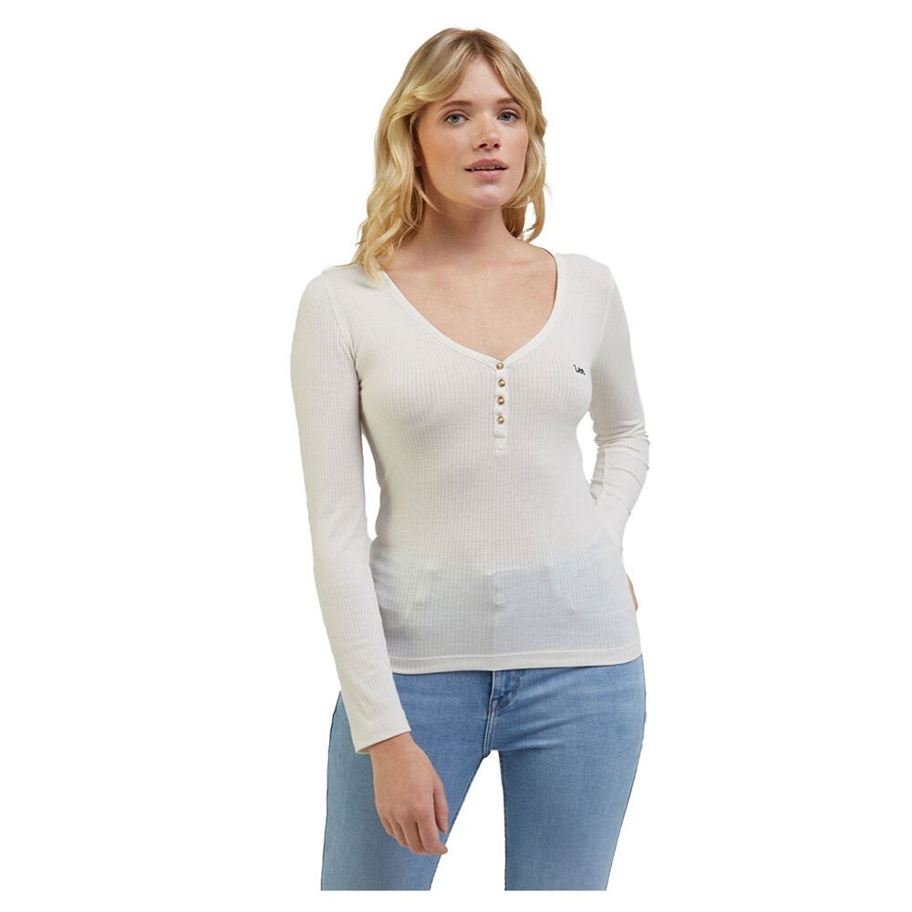 

Футболка с длинным рукавом Lee Ls Henley, белый