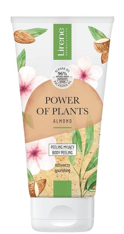 Скраб для тела Lirene Power of Plants Almond Cream, 175 мл