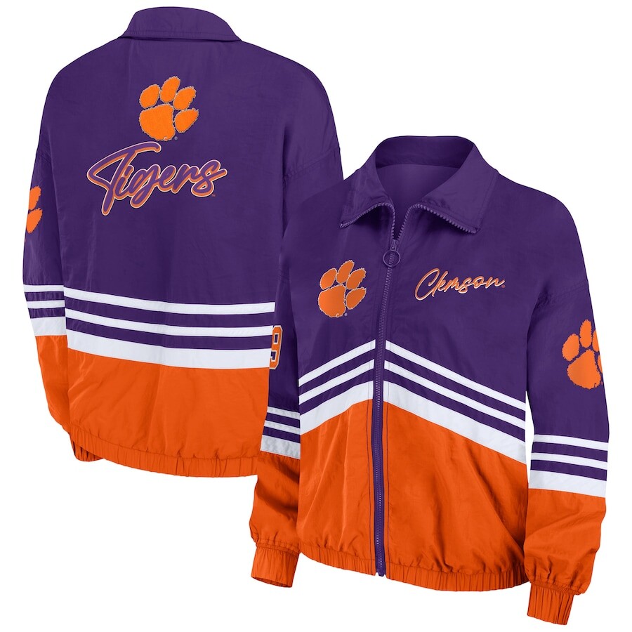 

Ветровка WEAR by Erin Andrews Clemson Tigers, фиолетовый