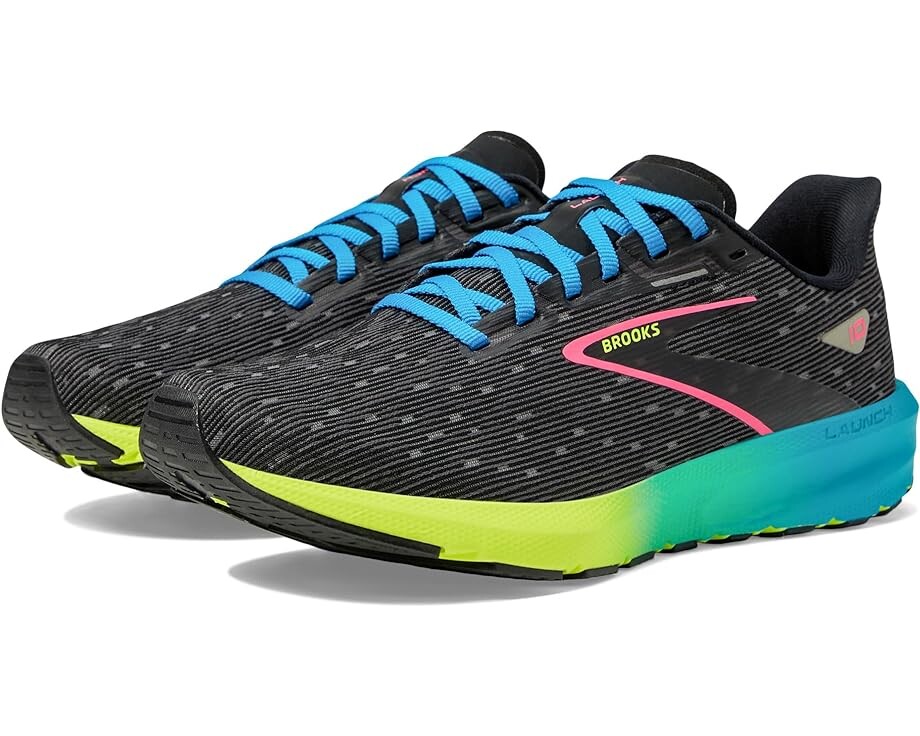

Кроссовки Brooks Launch 10, цвет Black/Nightlife/Blue