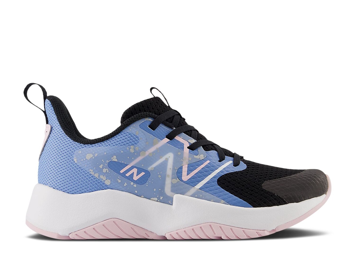 

Кроссовки New Balance Rave Run V2 Big Kid 'Black Blue Laguna Paint Splatter', синий