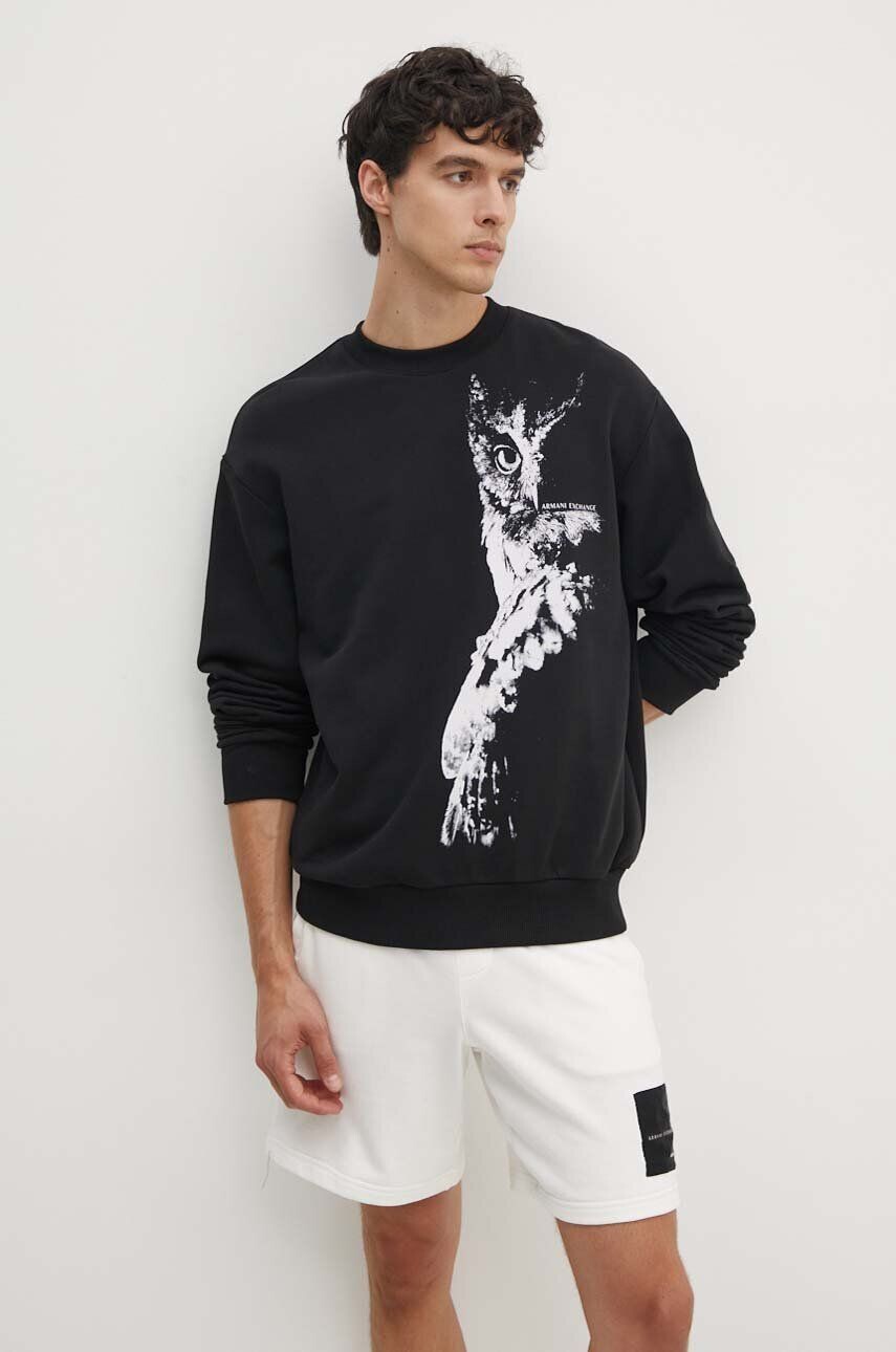 

Толстовка Armani Exchange из хлопка, черный