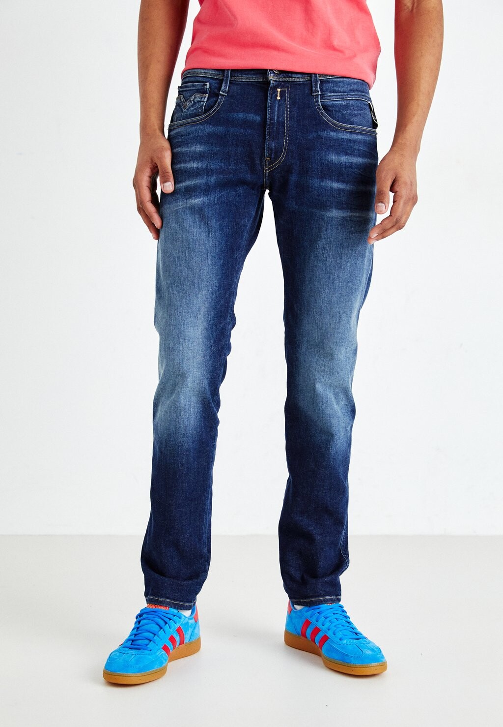 

Джинсы приталенного кроя ANBASS PANTS Replay, цвет dark blue