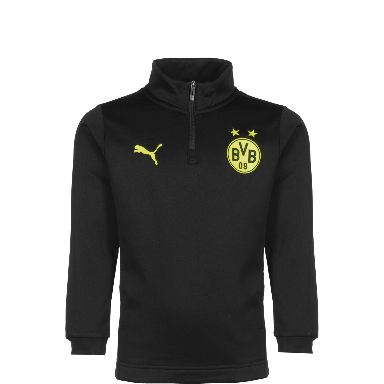 

Толстовка Puma Trainingspullover Borussia Dortmund Prematch 1/4 Zip, черный