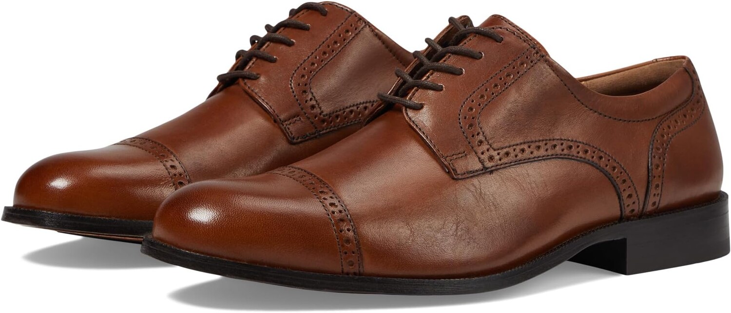 

Оксфорды Harmon Cap Toe Johnston & Murphy, цвет Tan Full Grain Leather