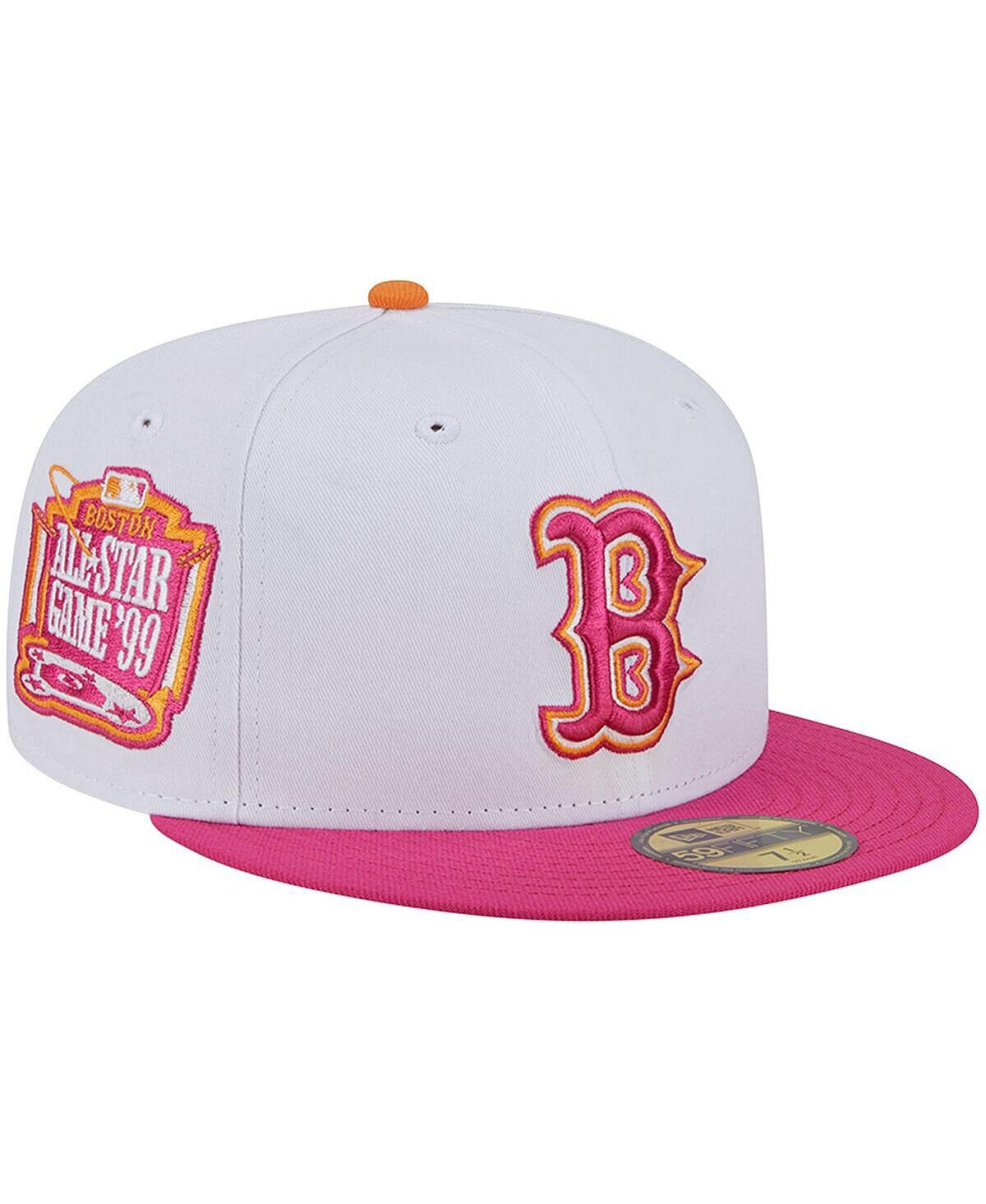 

Мужская бело-розовая кепка Boston Red Sox Матча всех звезд MLB 1999 59FIFTY. New Era