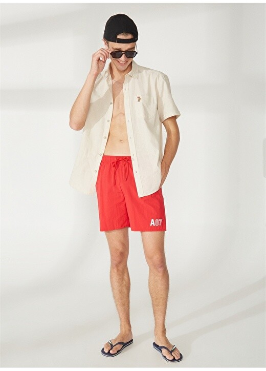 

Красный мужской купальник-шорты Aeropostale