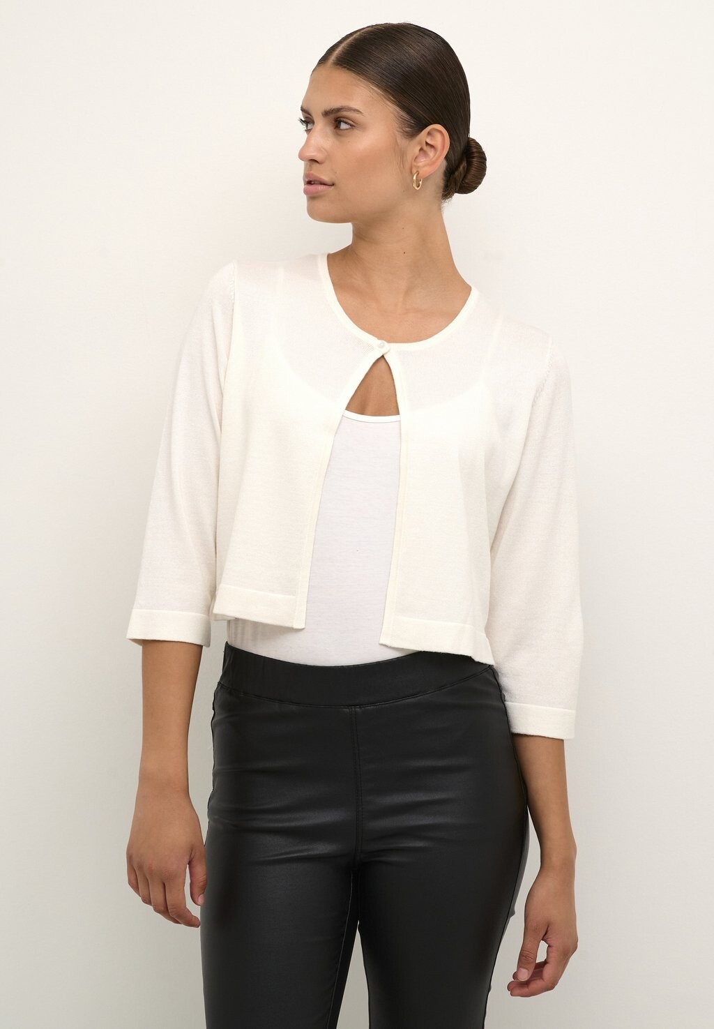 

Кардиган Aastrid 3/4 Sleeve Kaffe, цвет chalk
