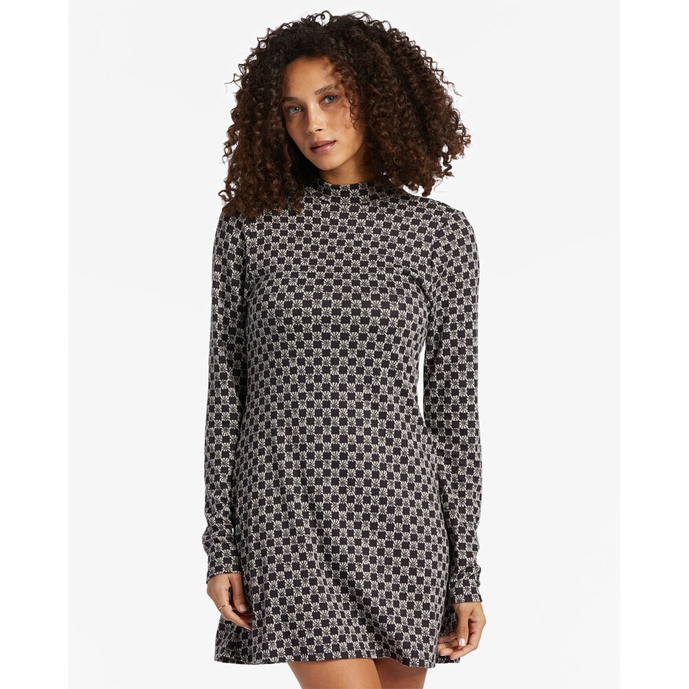 

Короткое платье Billabong Everleigh Mock Long Sleeve, черный