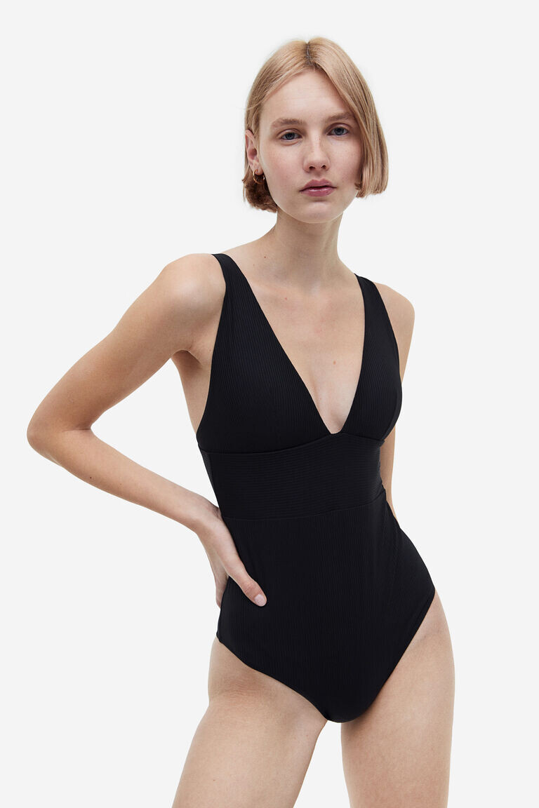 

Корректирующий купальник H&M, черный