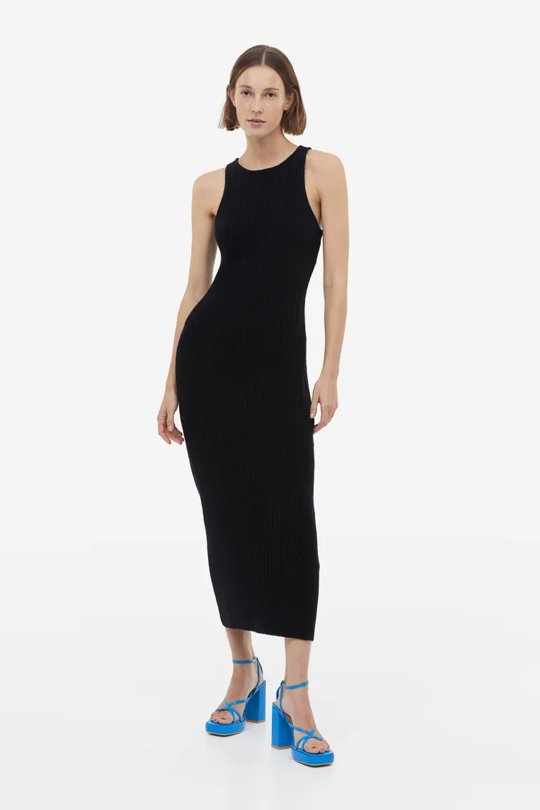

Кожаные босоножки на платформе H&M, синий