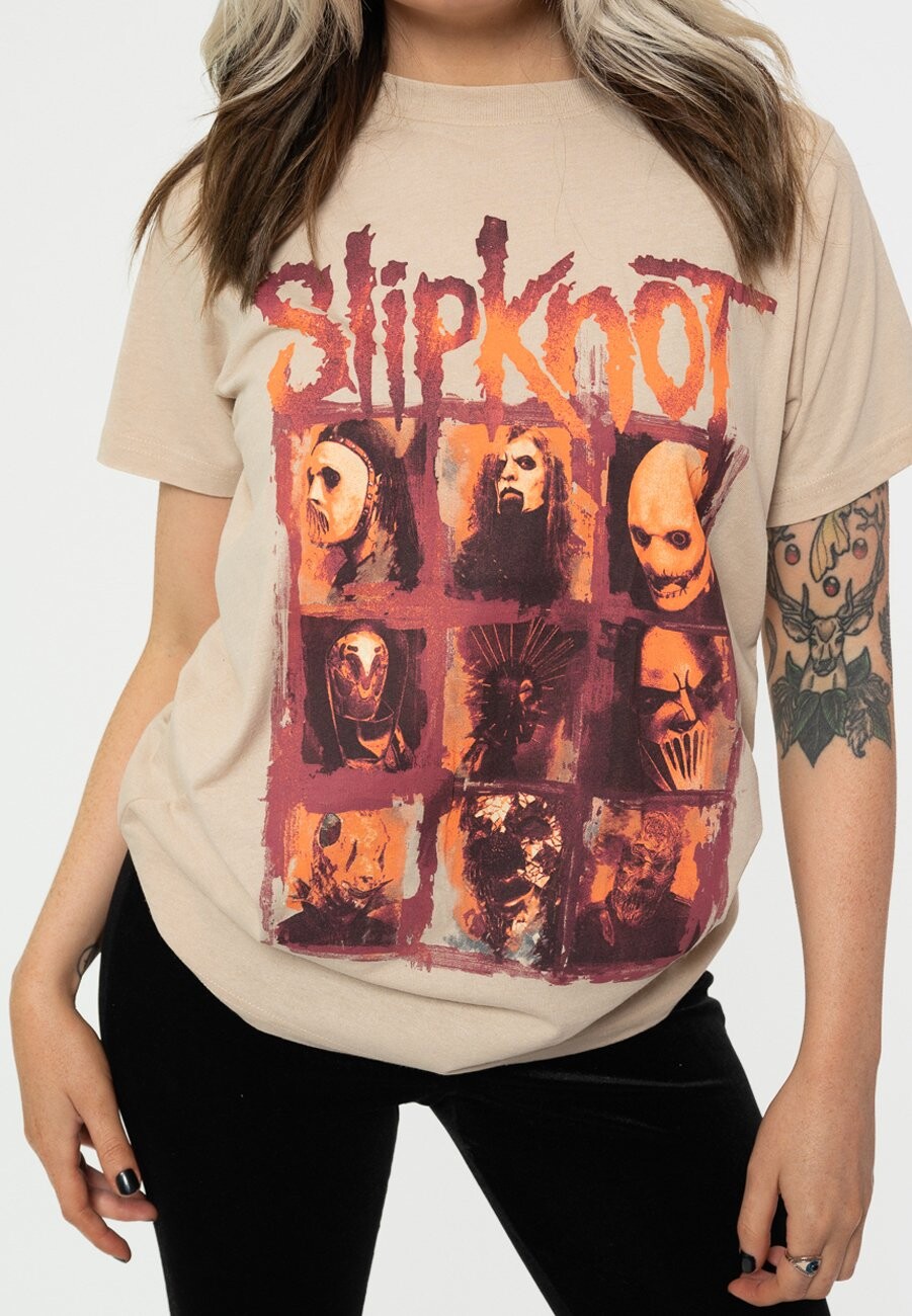 

Футболка с принтом SLIPKNOT THE END SO FAR GRID PHOTOS Paradiso Clothing, коричневый