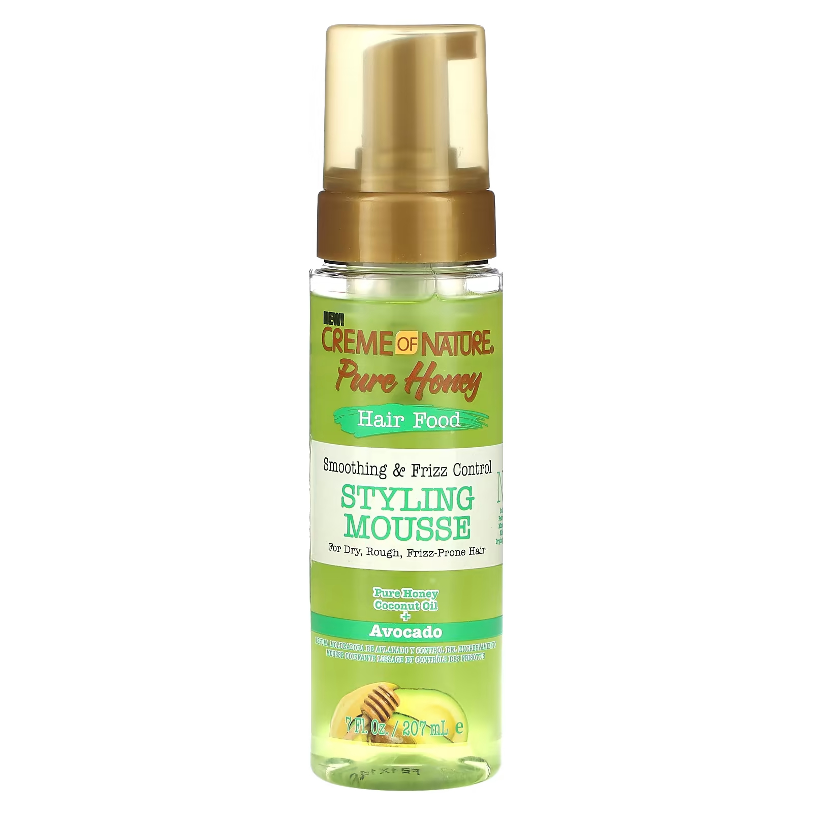 Мусс для укладки волос Creme Of Nature Pure Honey, 207 мл creme of nature pure honey twist