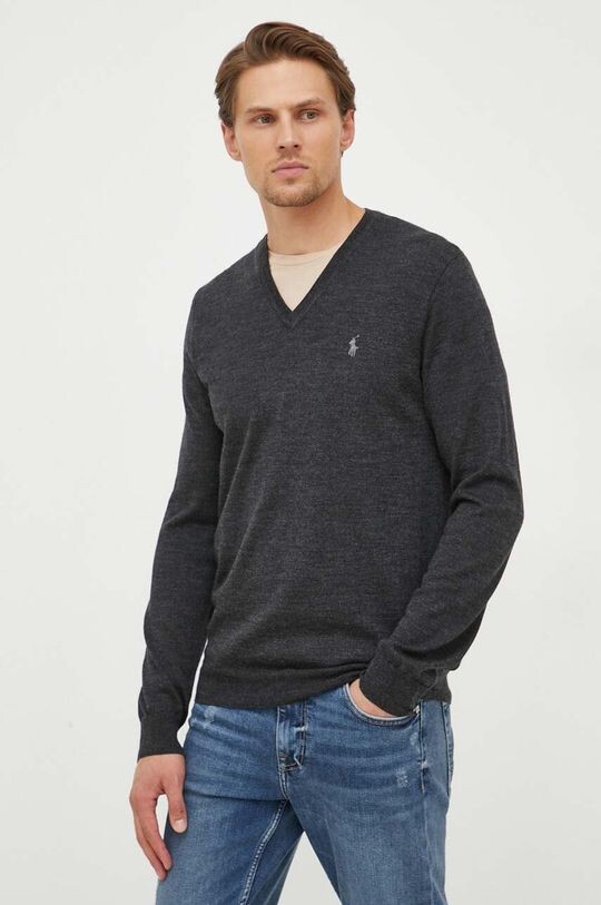 

Шерстяной свитер Polo Ralph Lauren, серый