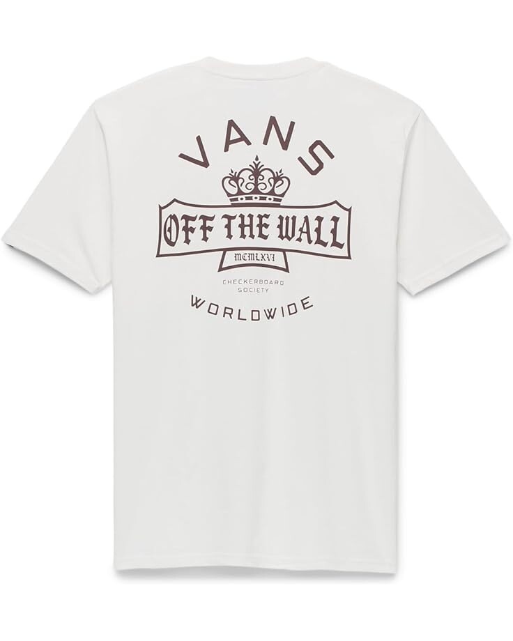 

Футболка Vans Checkerboard Society Short Sleeve Tee, цвет Marshmallow