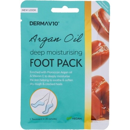 

Маска для ног с аргановым маслом, Derma V10