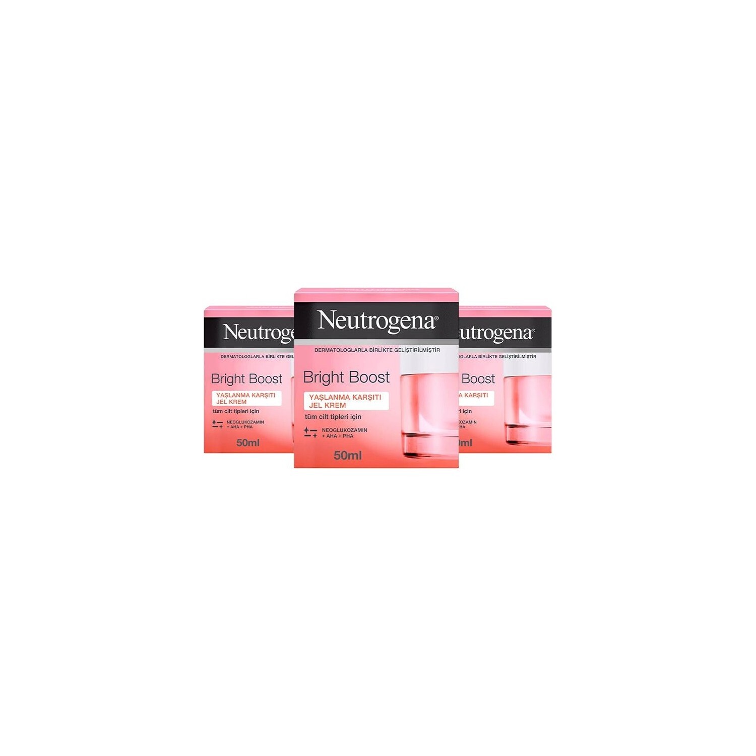 

Гель-крем Neutrogena Bright Boost антивозрастной, 3 упаковки по 50 мл